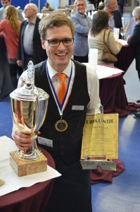 Björn Rückert, der Sieger bei den Würzburger Stadtmeisterschaften 2015 in der Kategorie Hotelfach