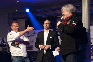 Ralf Bos (rechts) und Karlheinz Hauser bei der Eröffnung der Gastro-Premium-Night 2016