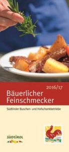 Die Hof- und Buschenschankbetriebe der Marke „Roter Hahn“ sind in der Gratis-Broschüre „Bäuerlicher Feinschmecker“