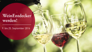 Vom 9. bis zum 25. September heißt es bereits zum fünften Mal: Wir werden WeinEntdecker!. Deutsches Weininstitut. Weiterer Text über ots und www.presseportal.de/nr/121442 / Die Verwendung dieses Bildes ist für redaktionelle Zwecke honorarfrei. Veröffentlichung bitte unter Quellenangabe: "obs/WeinEntdecker Büro/© Deutsches Weininstitut GmbH"