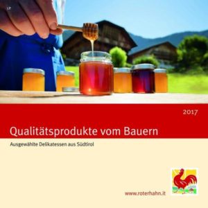 Die Broschüre „Qualitätsprodukte vom Bauern 2017“. Bildnachweis: „Roter Hahn“