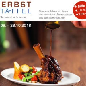 Kulinarische Herbststaffel, 2018 Leckere Menüs,