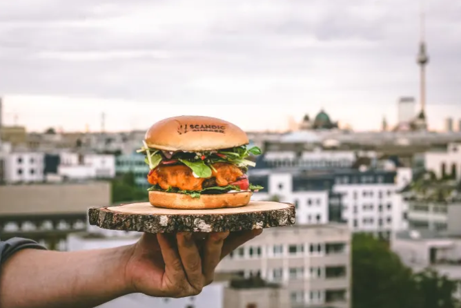 Der vegane Beyond Burger von Scandic.