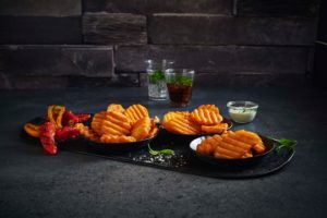 Crunchy Riffled Frites Agrarfrost präsentiert Weltneuheit Crunchy Riffled Frites vor internationalem Publikum