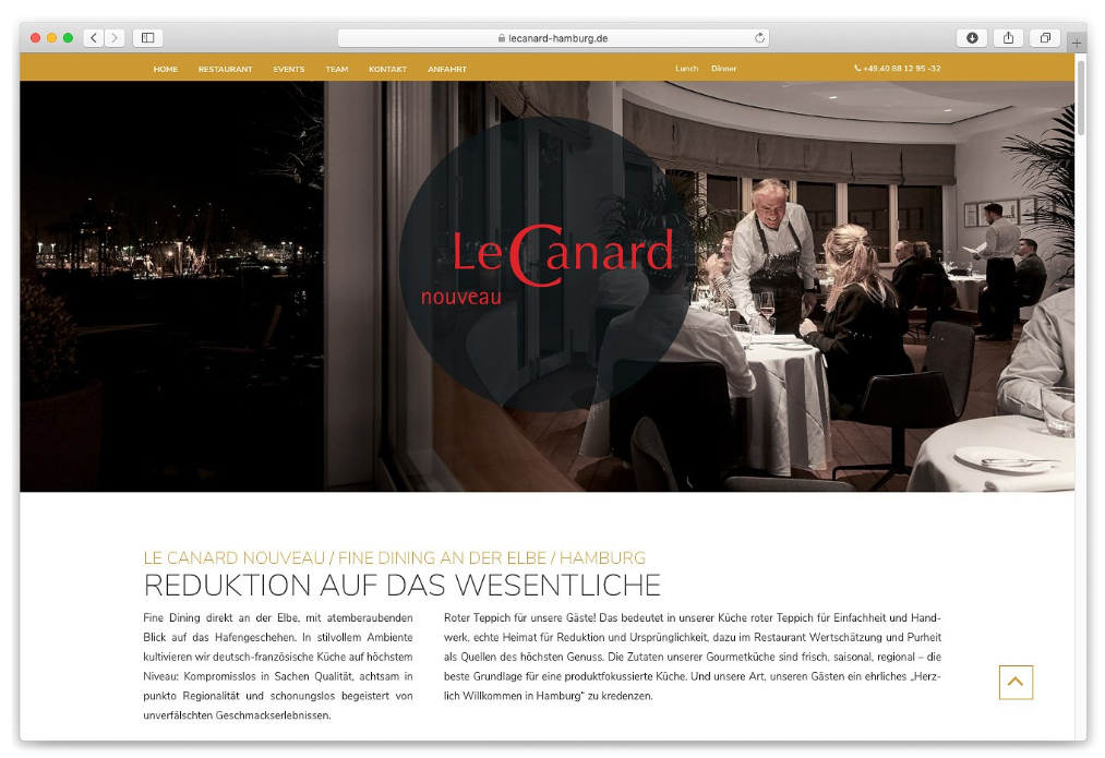 www.lecanard-hamburg.de - Gourmetrestaurant Le Canard nouveau