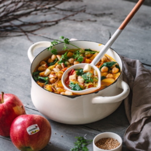 Fruchtiges Apfel-Kichererbsen-Curry