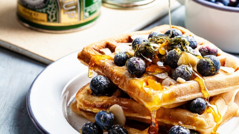 Mit einem Gastro Waffeleisen